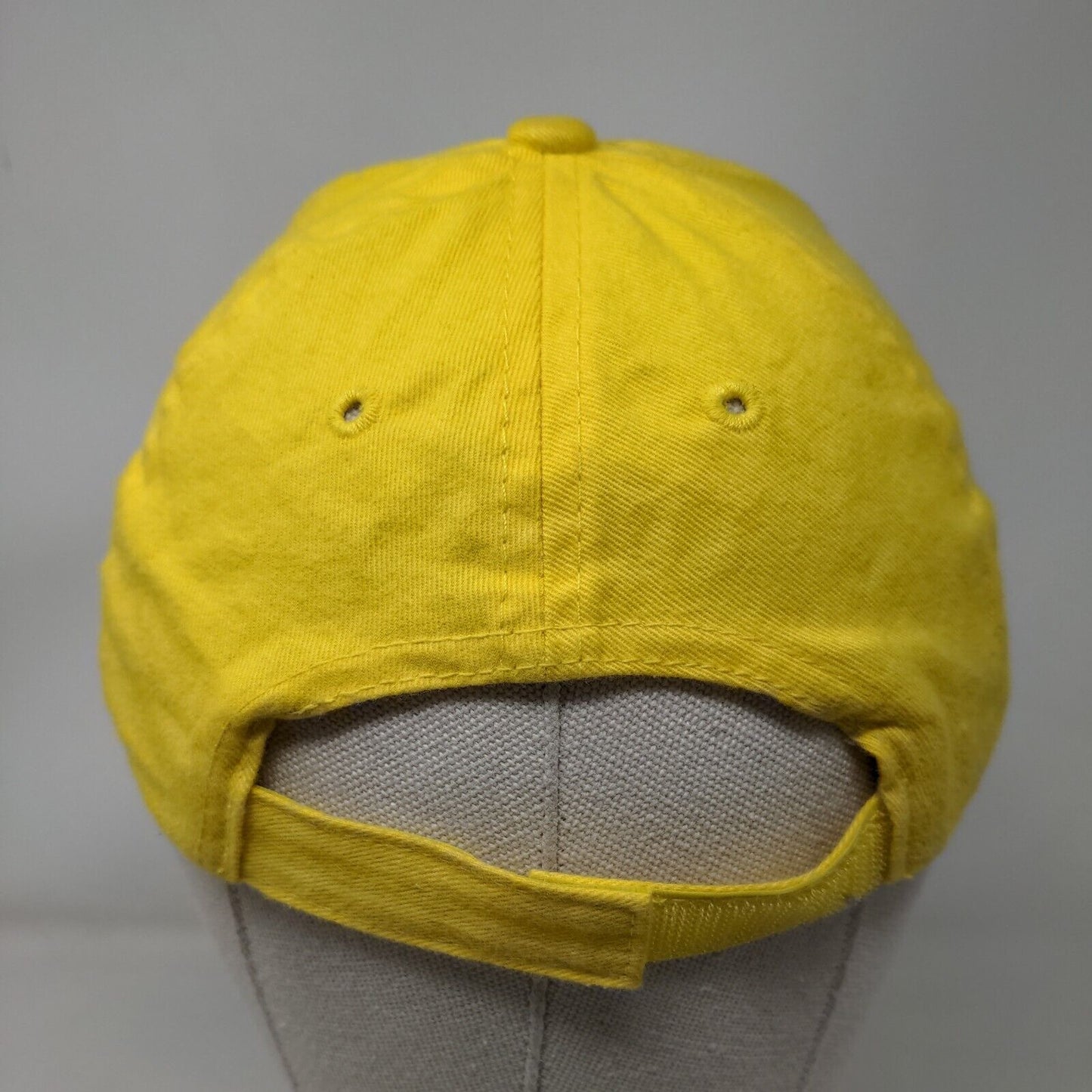 M&M's Racing Strapback Hat Yellow Adjustable Embroidered Logo