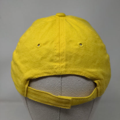 M&M's Racing Strapback Hat Yellow Adjustable Embroidered Logo