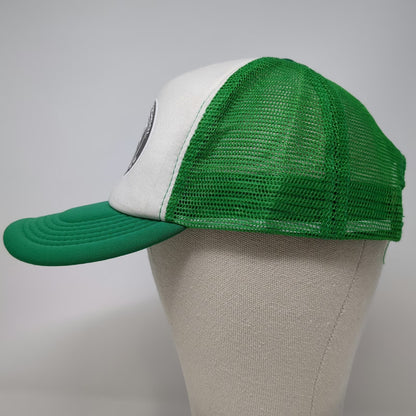 Green Trucker Hat One Size Salt Spray Surf School Ohope Beach NZ Mesh Snapback