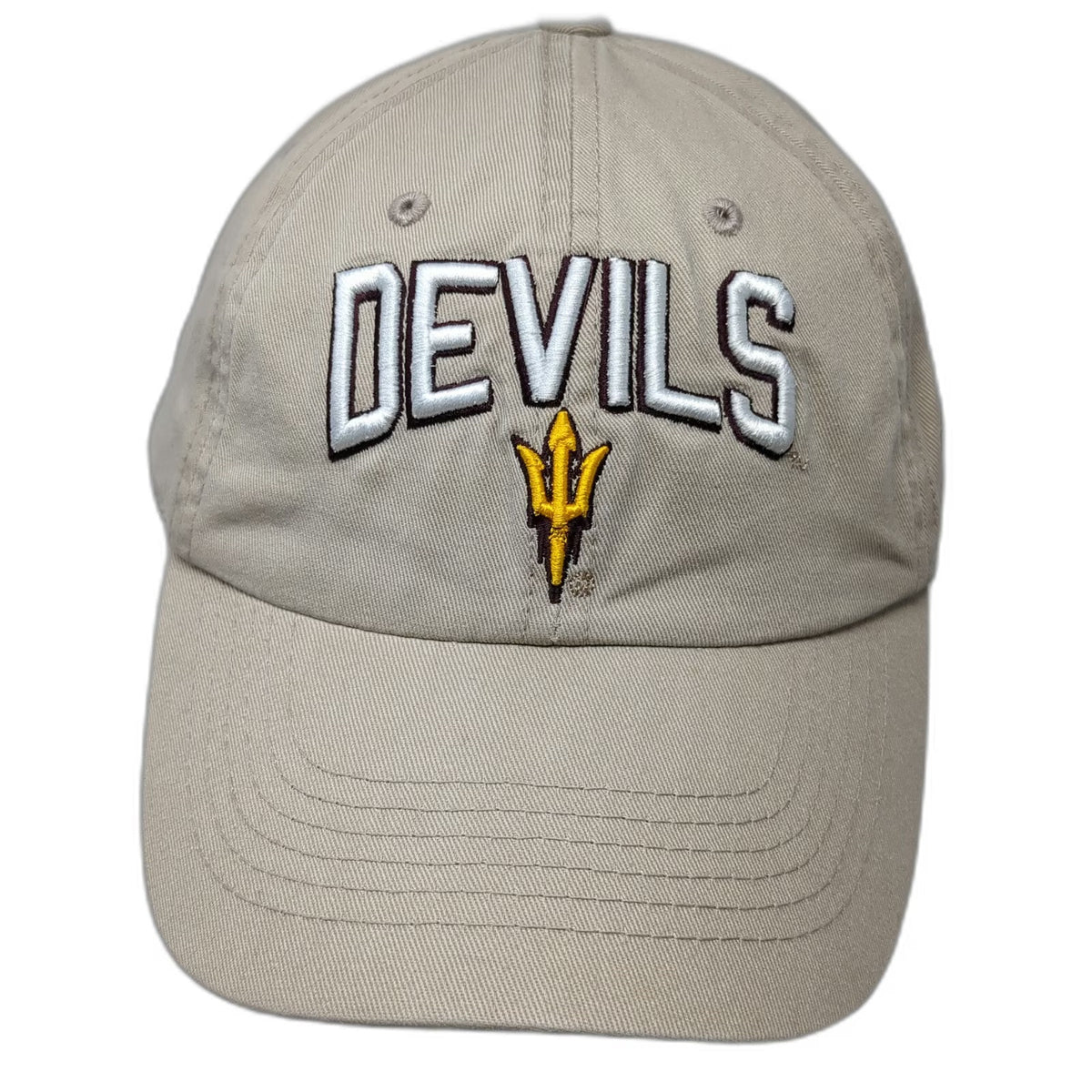 Arizona State Sun Devils NCAA Top of the World Snapback Hat Beige One Size Logo