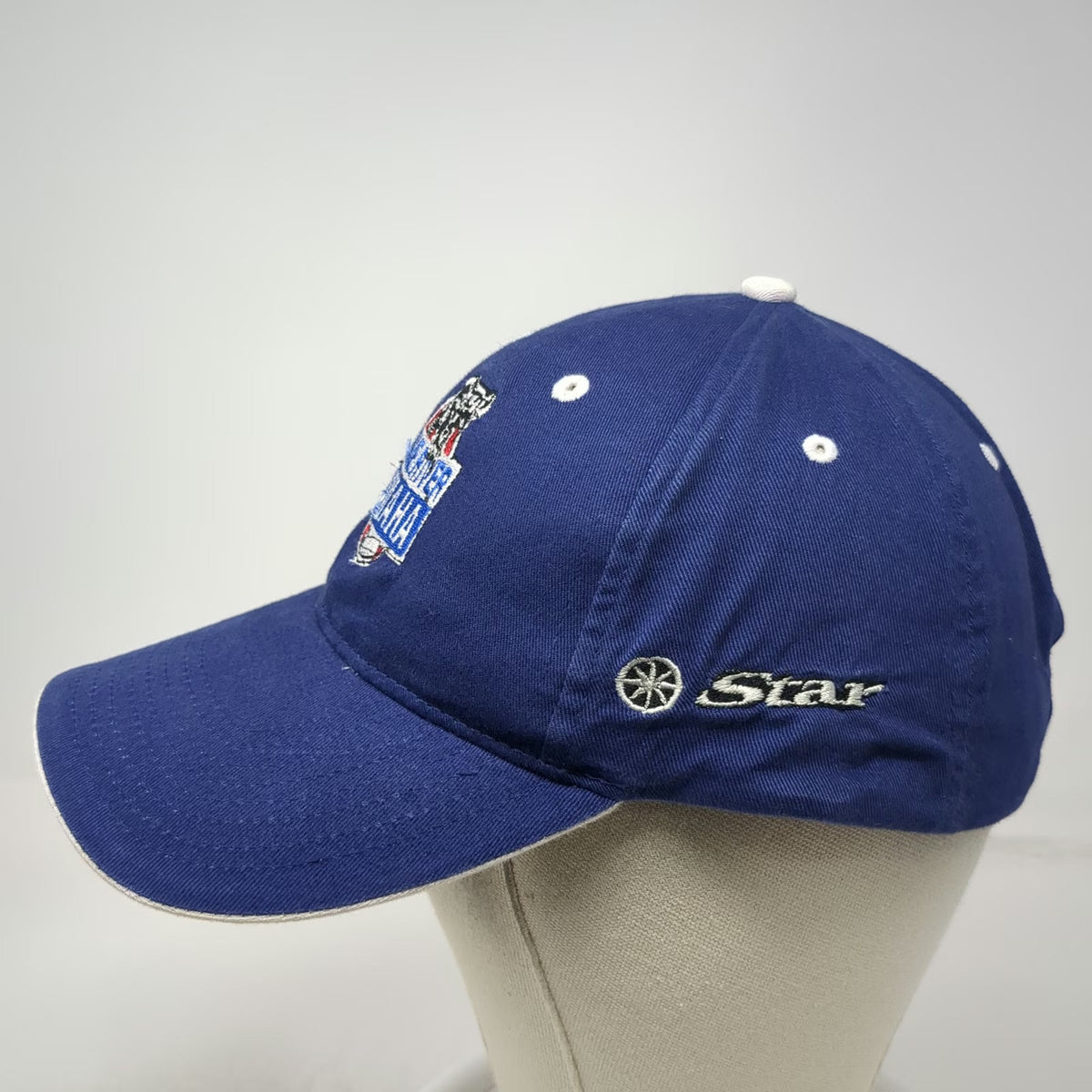Hit Wear Blue White Baseball Cap Hat One Size Shake River Yamaha Star Strapback