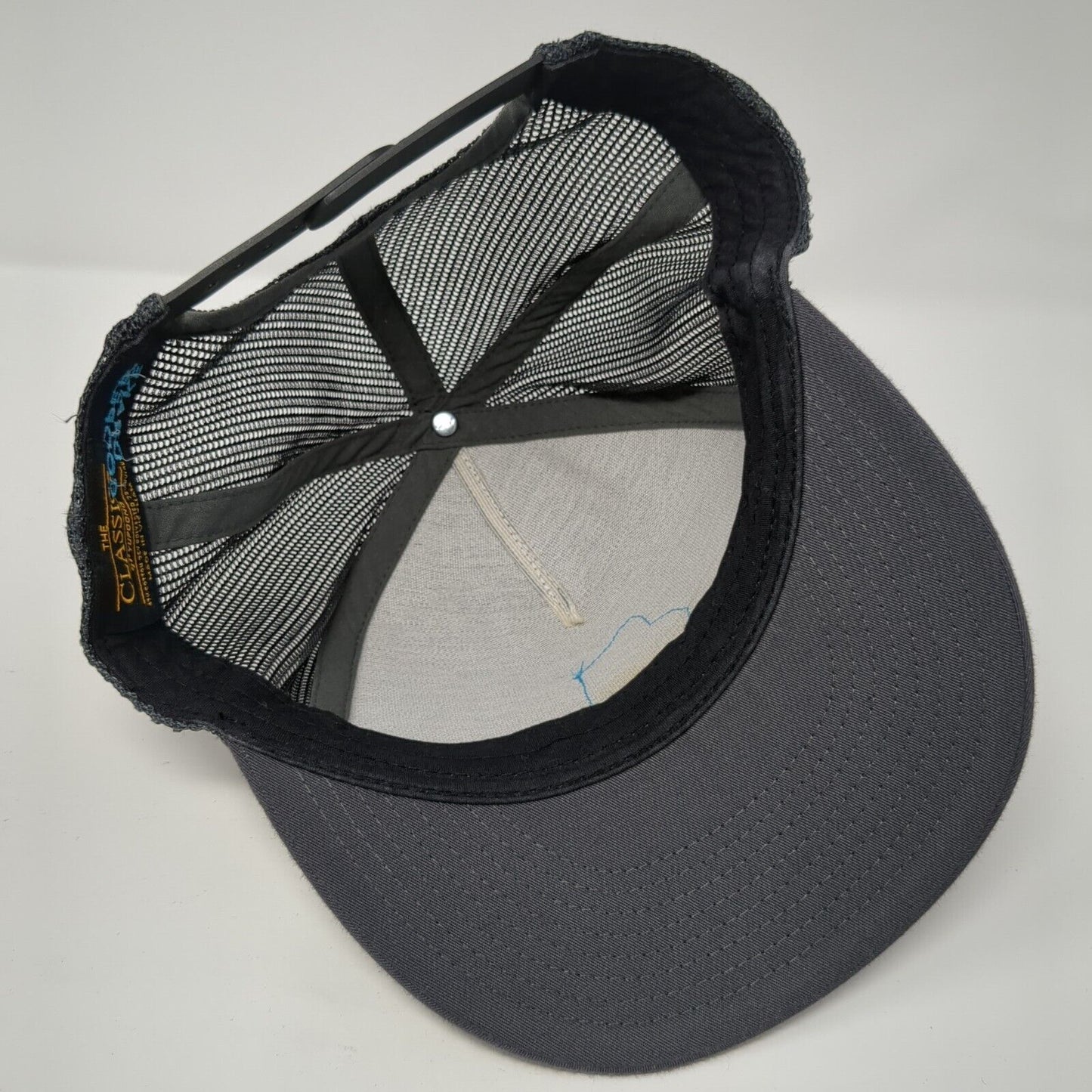 Drake Cooper Snapback Mesh Back Trucker Hat Gray One Size Mesh Back