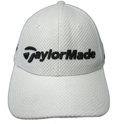 TaylorMade Baseball Cap White XL M1 PSi Golf Performance Mesh Stretch Fit hat