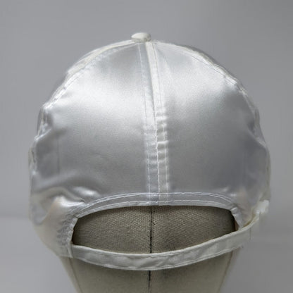 Nissin 5 Panel Hat White One Size Nissan Embroidered Rope Polyester Slideback