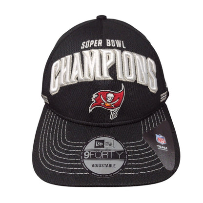 New Era NFL Tampay Bay Buccaneers Snapback Hat Black OSFA Super Bowl LIV Logo