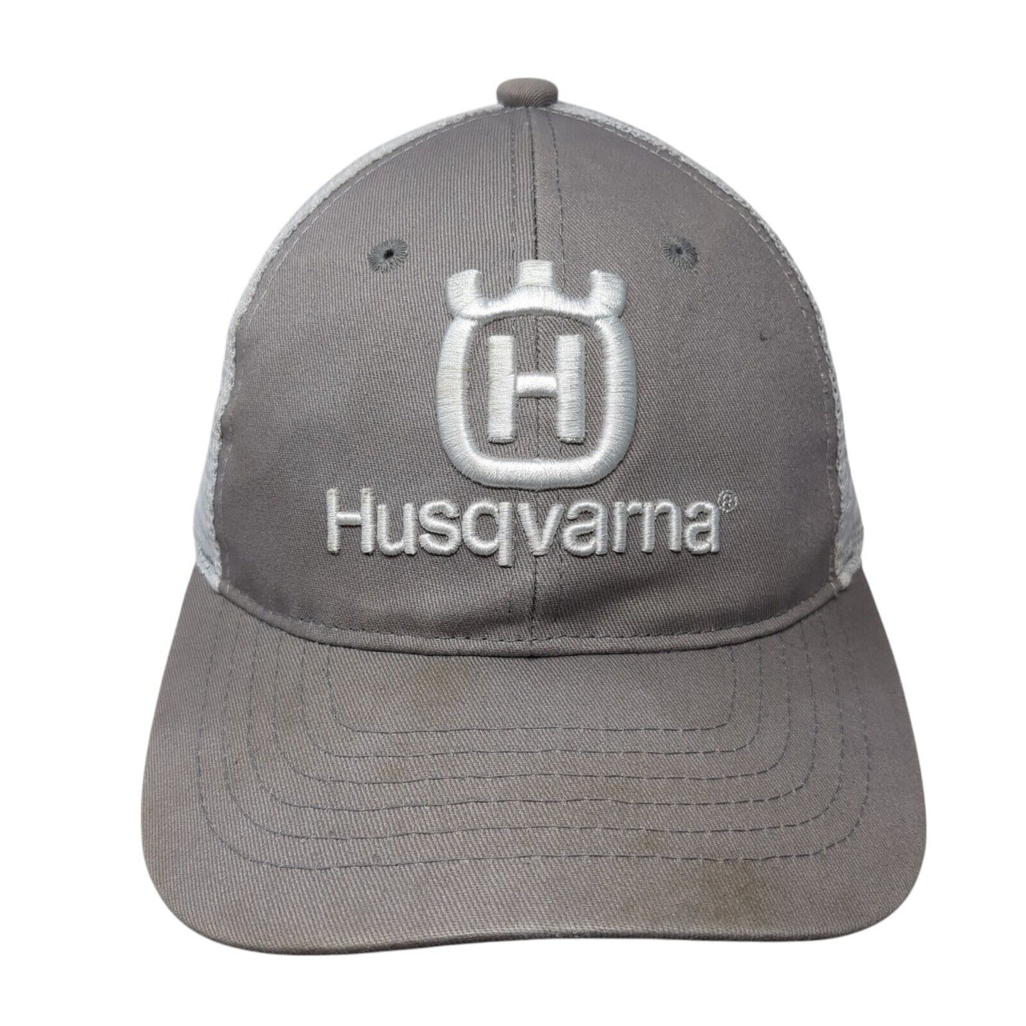 Husqvarna Snapback Mesh Back Trucker Hat Gray One Size Colorblock