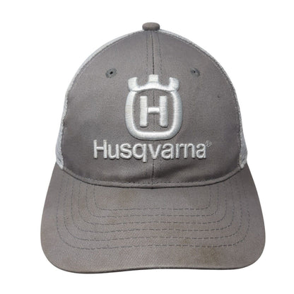 Husqvarna Snapback Mesh Back Trucker Hat Gray One Size Colorblock