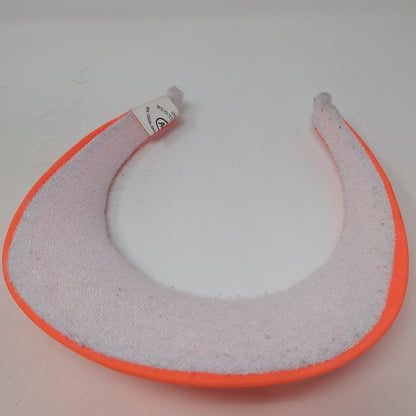 Anlin Sun Visor Hat Orange One Size Adjustable Clip-On Lightweight Blank