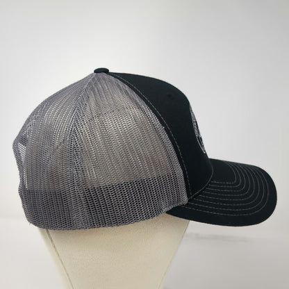 Richardson Trucker Hat Black Gray One Size Brian Warner Custom Leather Silver