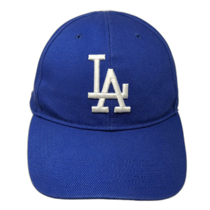MLB Los Angeles Dodgers T.E.I. Baseball Cap Blue OSFM Strapback Gray Brim Hat