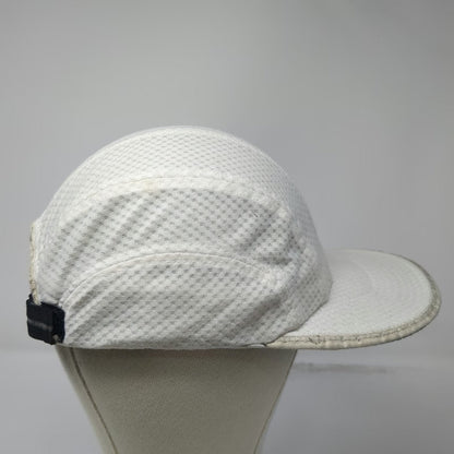 Nike Baseball Cap White Mesh Performance Embroidered Swoosh Runner Hat Vintage