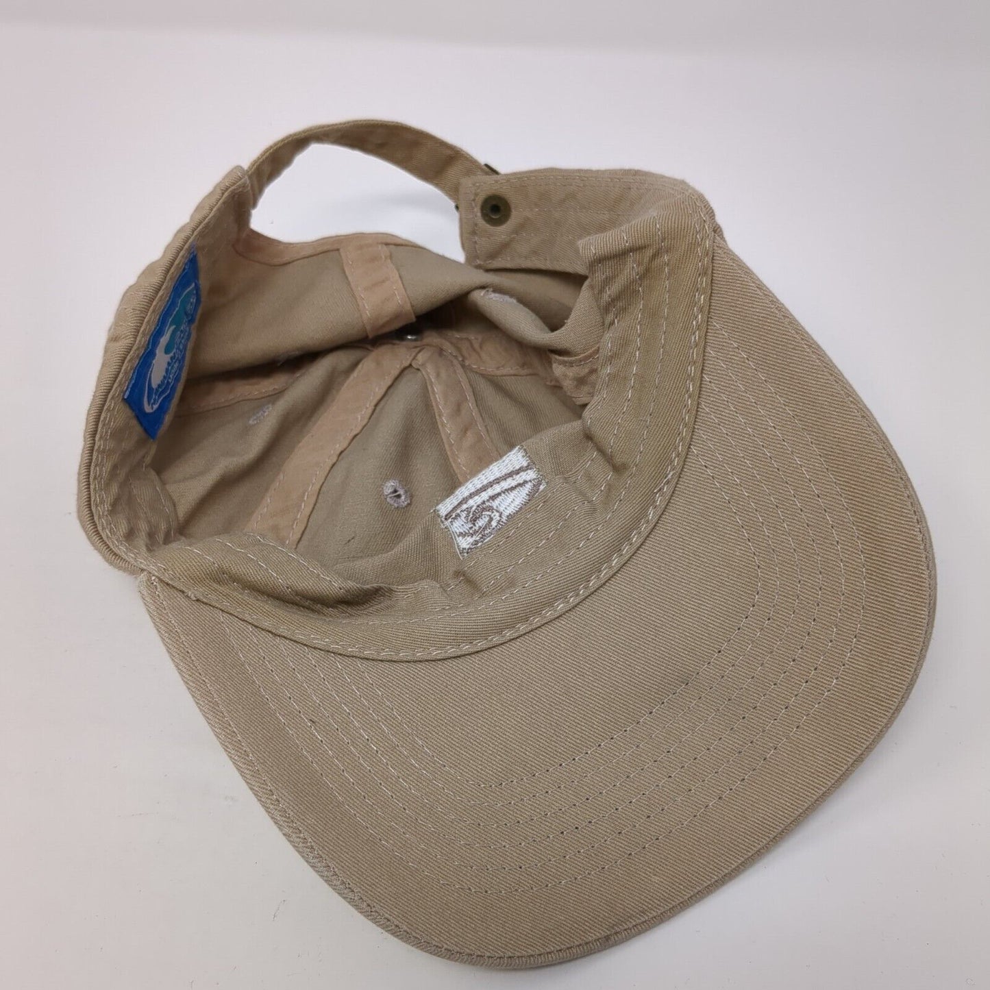 MAUI Slideback Hat Brown One Size Adjustable Embroidered Hawaiian Headwear