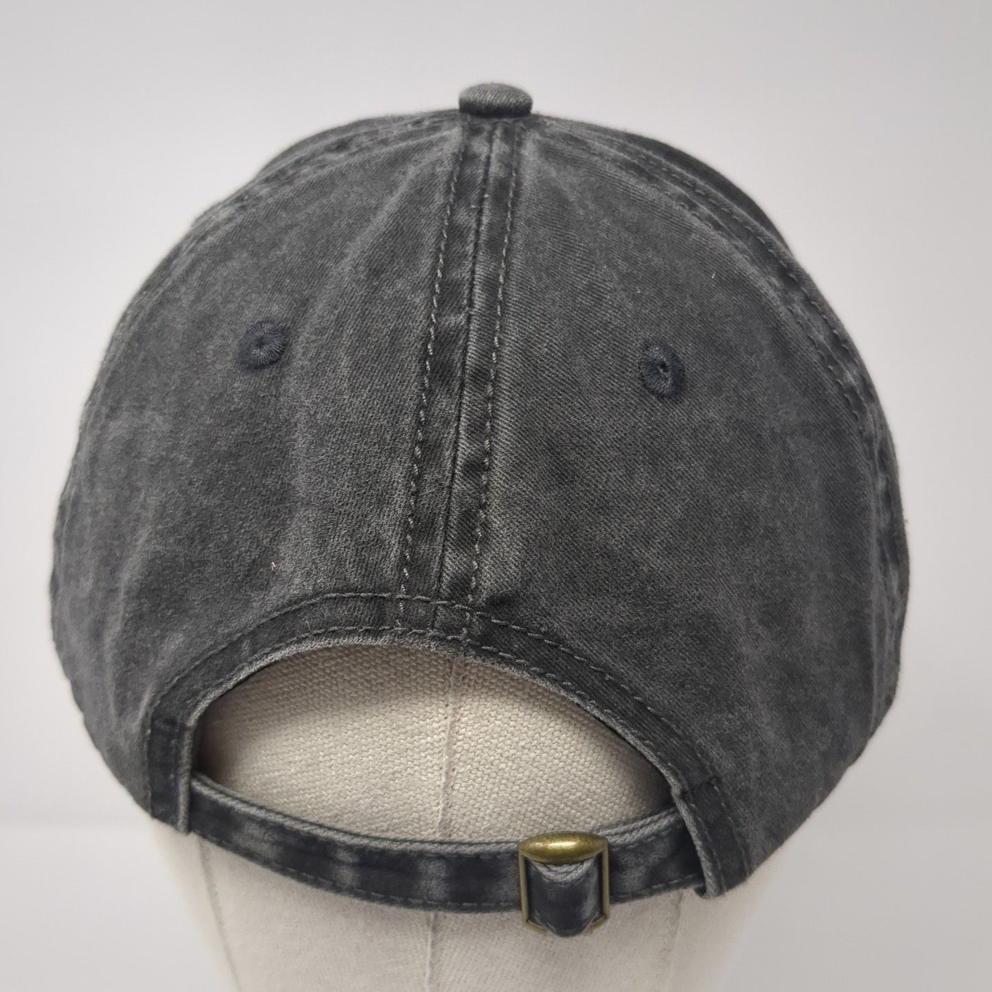 Unbranded Slideback Baseball Cap Gray One Size Adjustable 6 Panel Blank