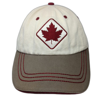 Royal Specialty Baseball Cap Beige One Size Canada Maple Leaf Strapback Hat