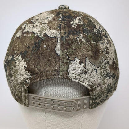 RedHead Snapback Brown Strata Camo Hat US Flag Embroidered One Size Hunting Gear