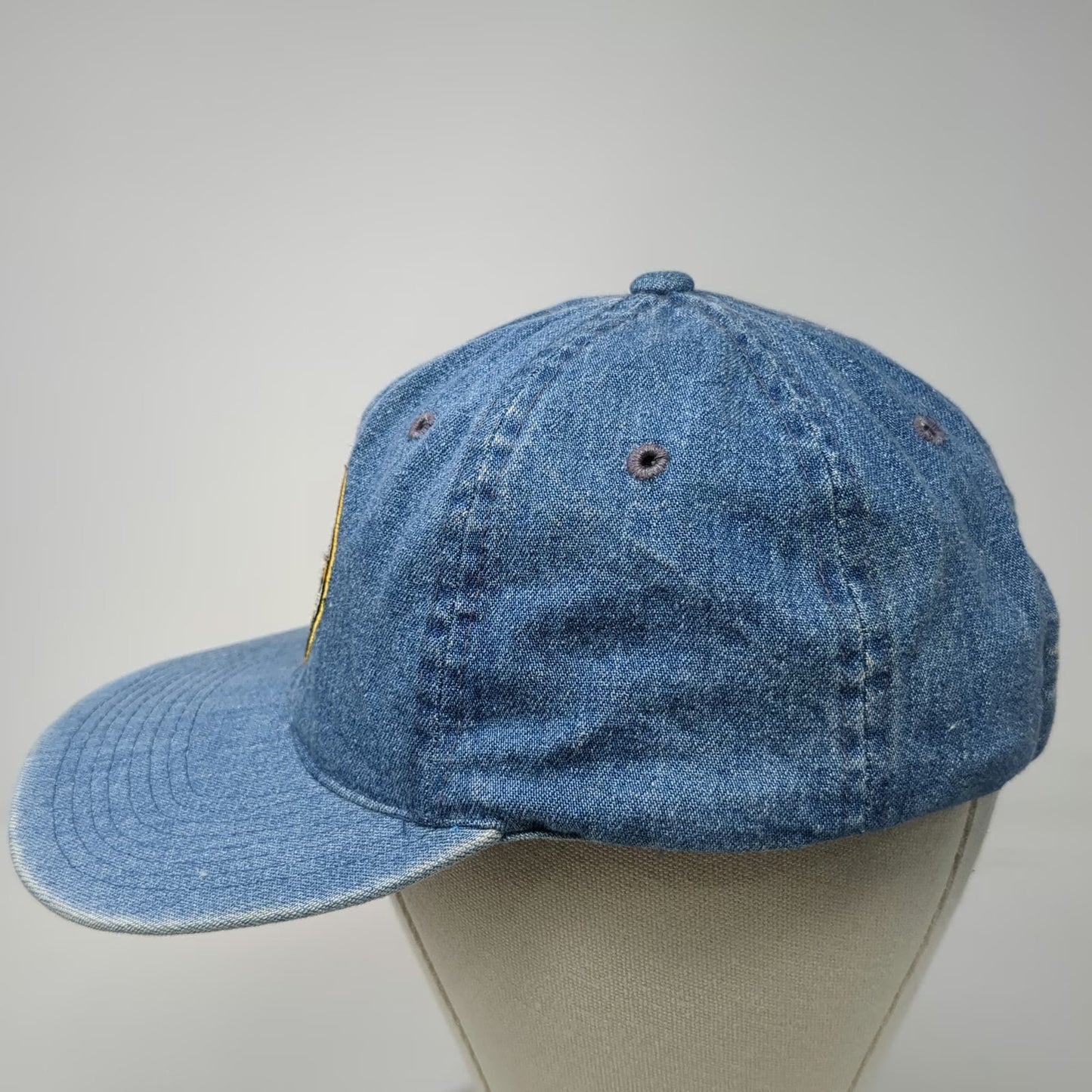 Boston Bruins NHL The Cap Blue One Size Denim Slideback Embroidered Logo Hat
