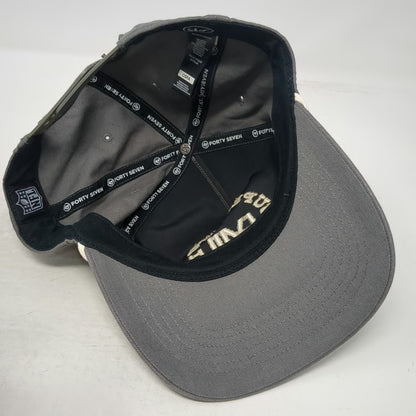 NFL Super Bowl LVIII '47 5 Panel Gray Hat One Size Snapback Rope Vegas Nevada