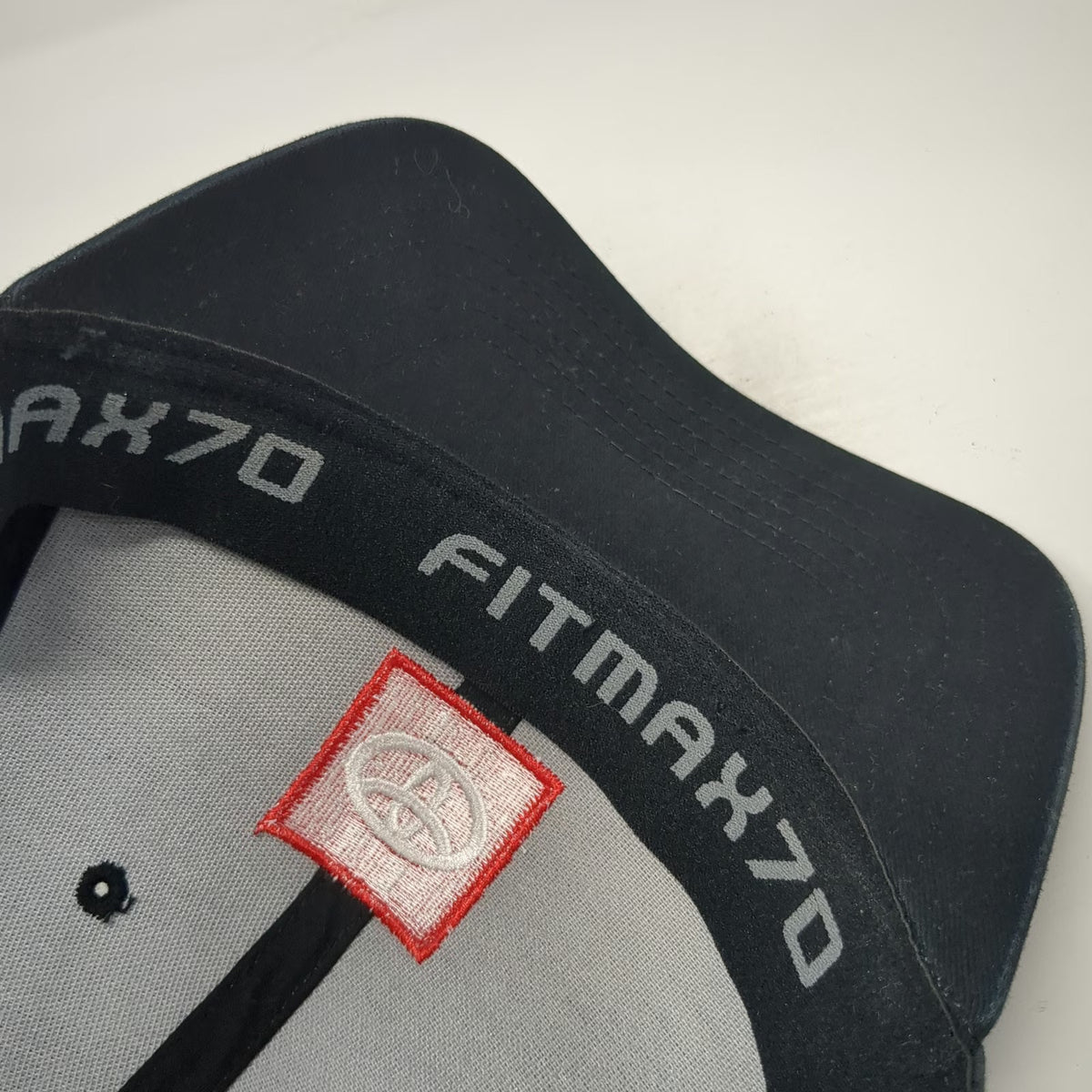 Toyota Baseball Cap Gray One Size Fitted Racing Logo Heathered Curved Brim Hat
