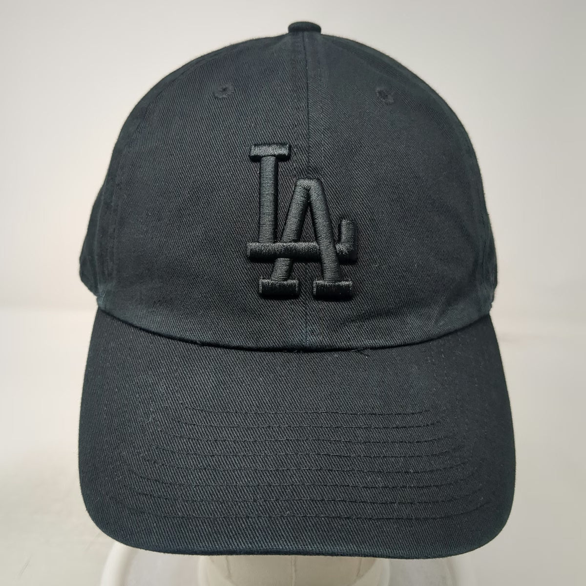 47 Los Angeles Dodgers MLB Baseball Cap Black One Size Slideback Strap LA Hat