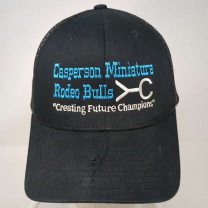 Yupoong Trucker Hat Black One Size Casperson Miniature Rodeo Bulls Snapback Mesh