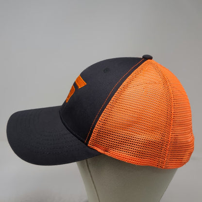 Snap-on Tools Baseball Cap Black Orange One Size Mesh Back Strapback Logo Hat