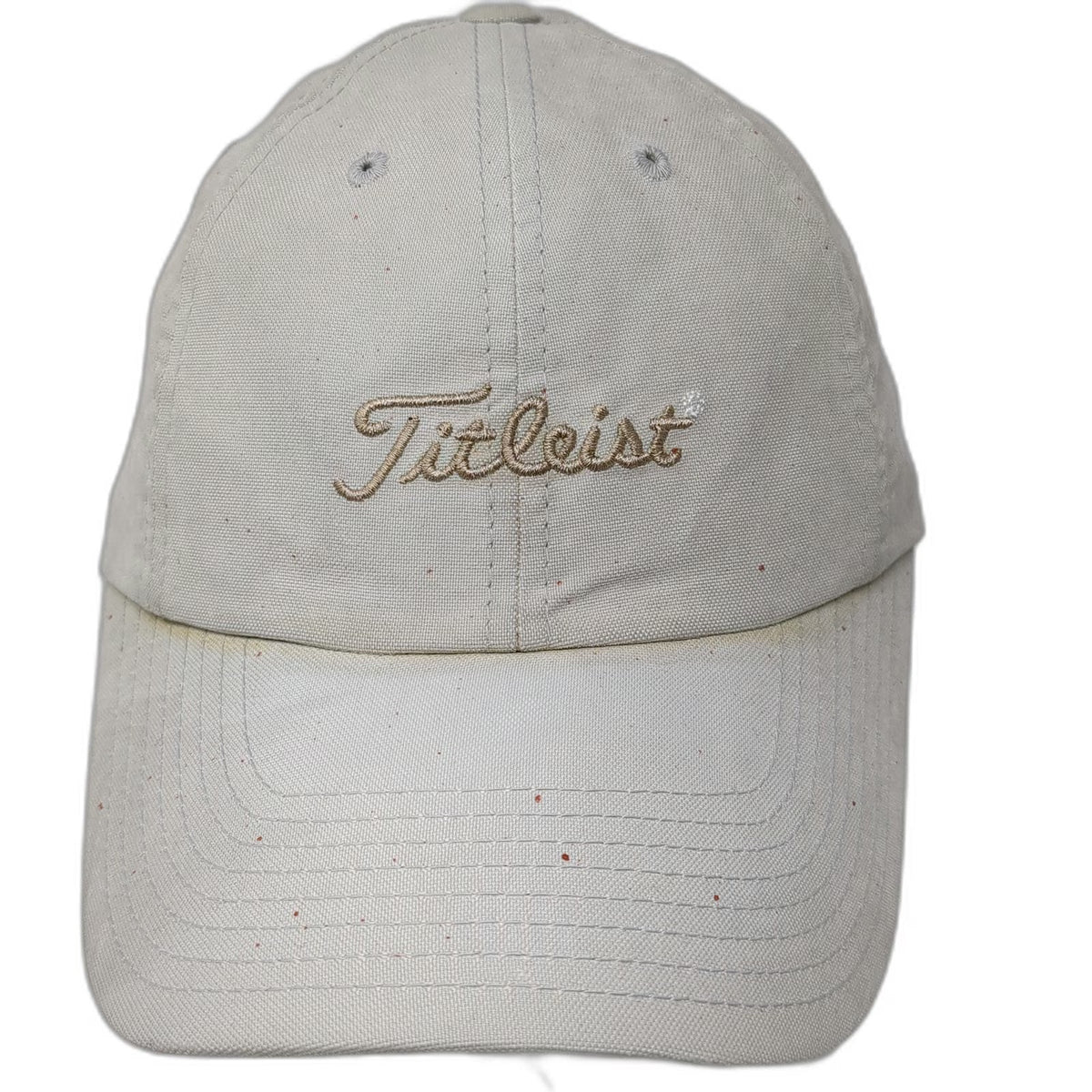 Titleist Baseball Cap Beige One Size Embroidered Logo Adjustable Slideback Hat