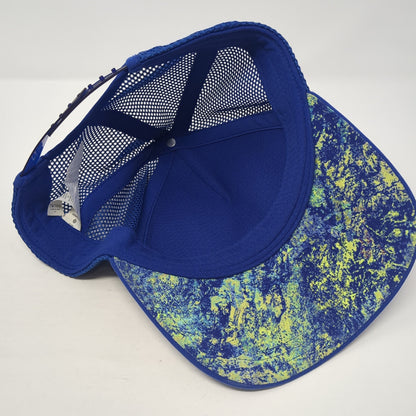 Lululemon Snapback Trucker Hat Blue Small Adjustable Breathable Mesh Back