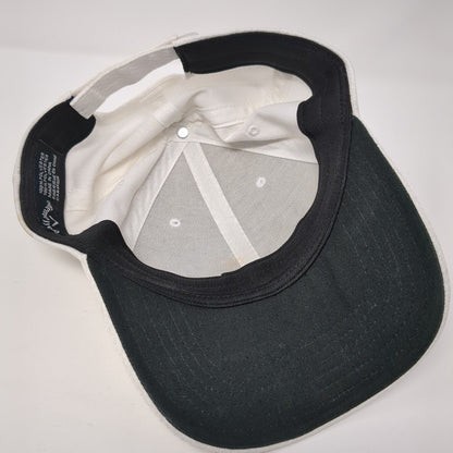Callaway Strapback Hat White One Size Adjustable Breathable Emblem Polyester