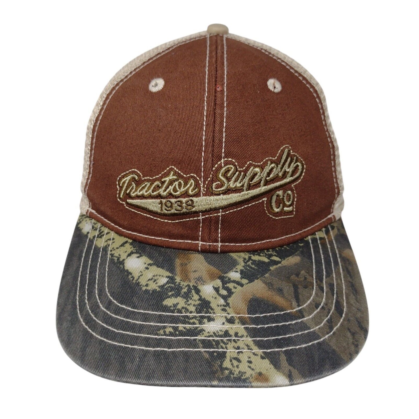 Tractor Supply Co. 1938 Strapback Trucker Hat Multi OSFM Embroidered