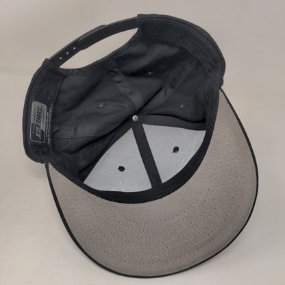 KB ETHOS Snapback Hat Black One Size Adjustable Embroidered 6 Panel Cotton