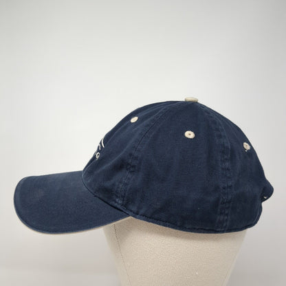 Red Ledges Slideback Baseball Cap Blue OS Adjustable Classic Cut Ahead Vintage