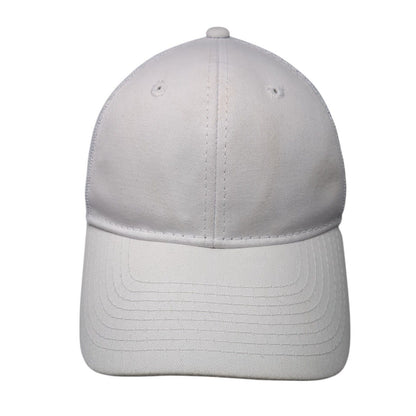 Outdoor Cap Strapback Trucker Hat White One Size Adjustable Mesh Back Blank