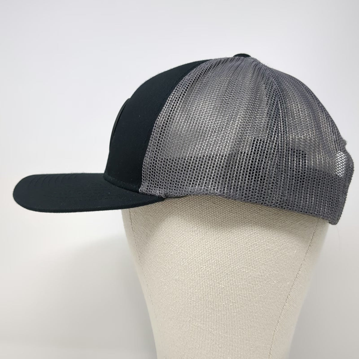 Pacific Headwear Trucker Hat Black Gray Orange One Size Mountain Brace Systems