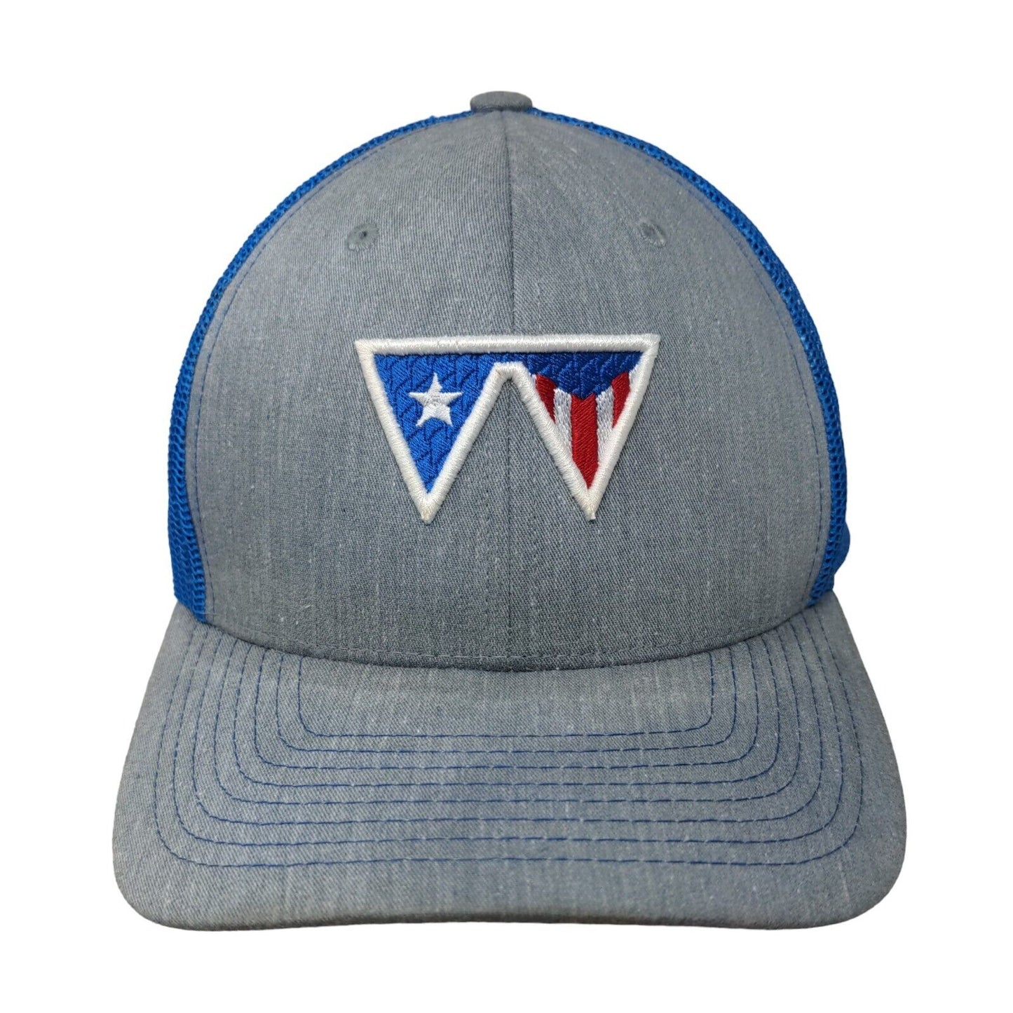 US Army Logo Snapback Trucker Hat Multicolor One Size Embroidered Mesh Back