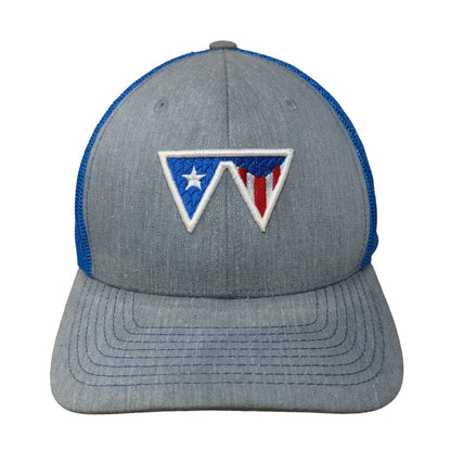 US Army Logo Snapback Trucker Hat Multicolor One Size Embroidered Mesh Back