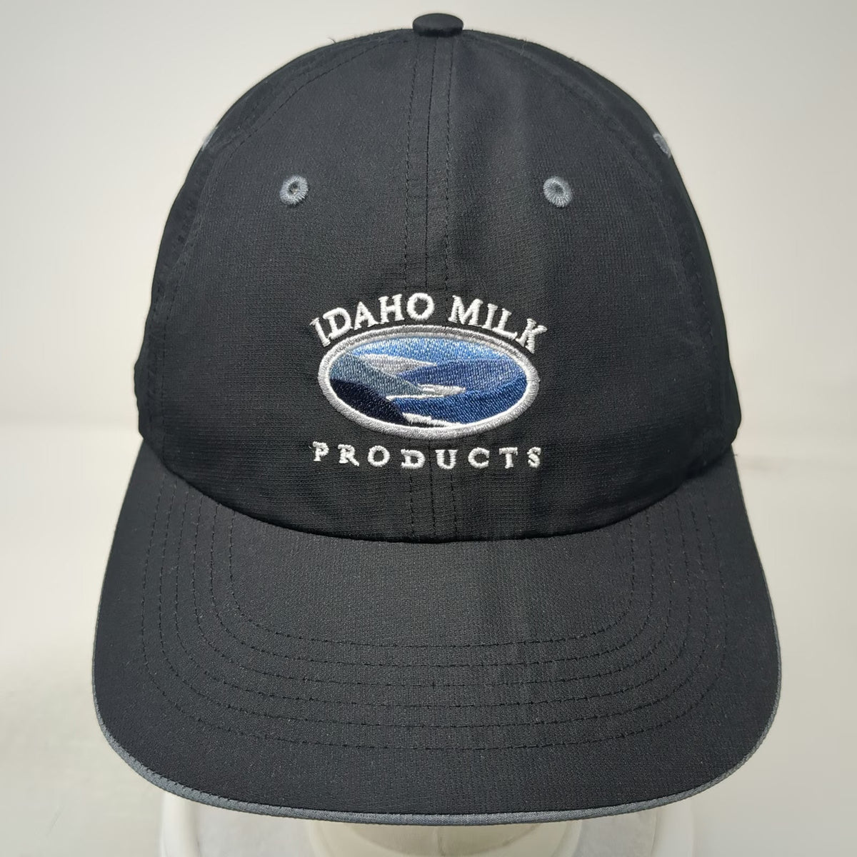 Richardson Baseball Cap Black One Size Idaho Milk Products Logo Performance Hat