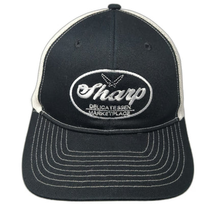 Port Authority Trucker Hat Black One Size Mesh Snapback Sharp Delicatessen