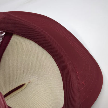 Winner Familian Pipe Supply Trucker Hat Red One Size Foam Mesh Rope Snapback