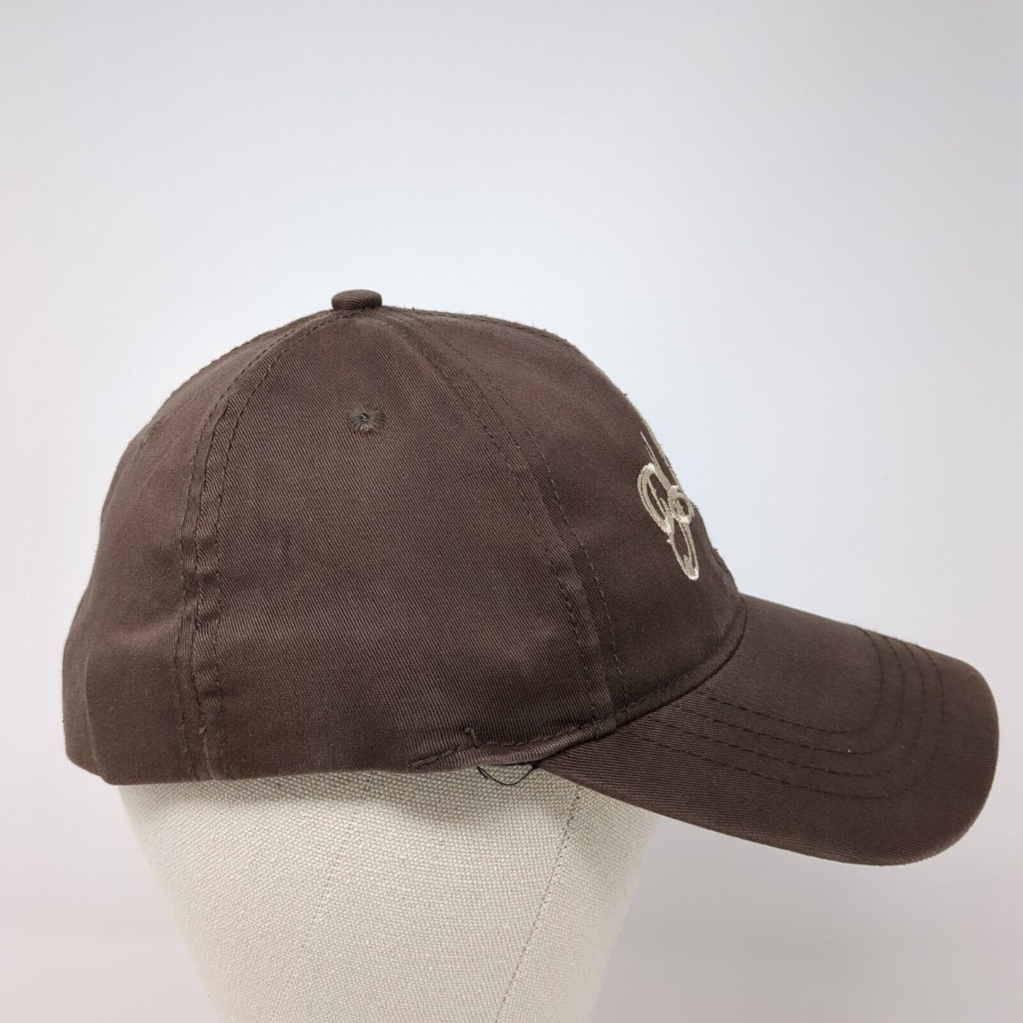 Hard Rock Cafe Fitted Hat Brown One Size Lightweight Embroidered Cotton