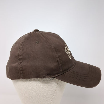 Hard Rock Cafe Fitted Hat Brown One Size Lightweight Embroidered Cotton
