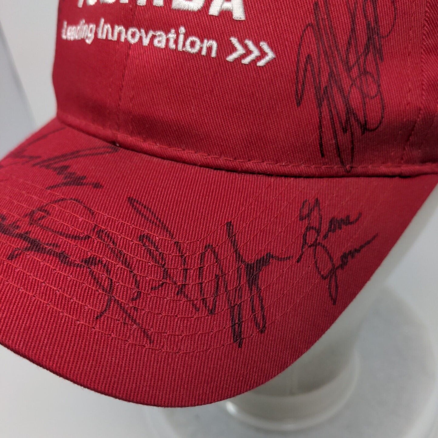 Toshiba Leading Innovation Hat Red OSFA Signed Port & Company 6 Panel