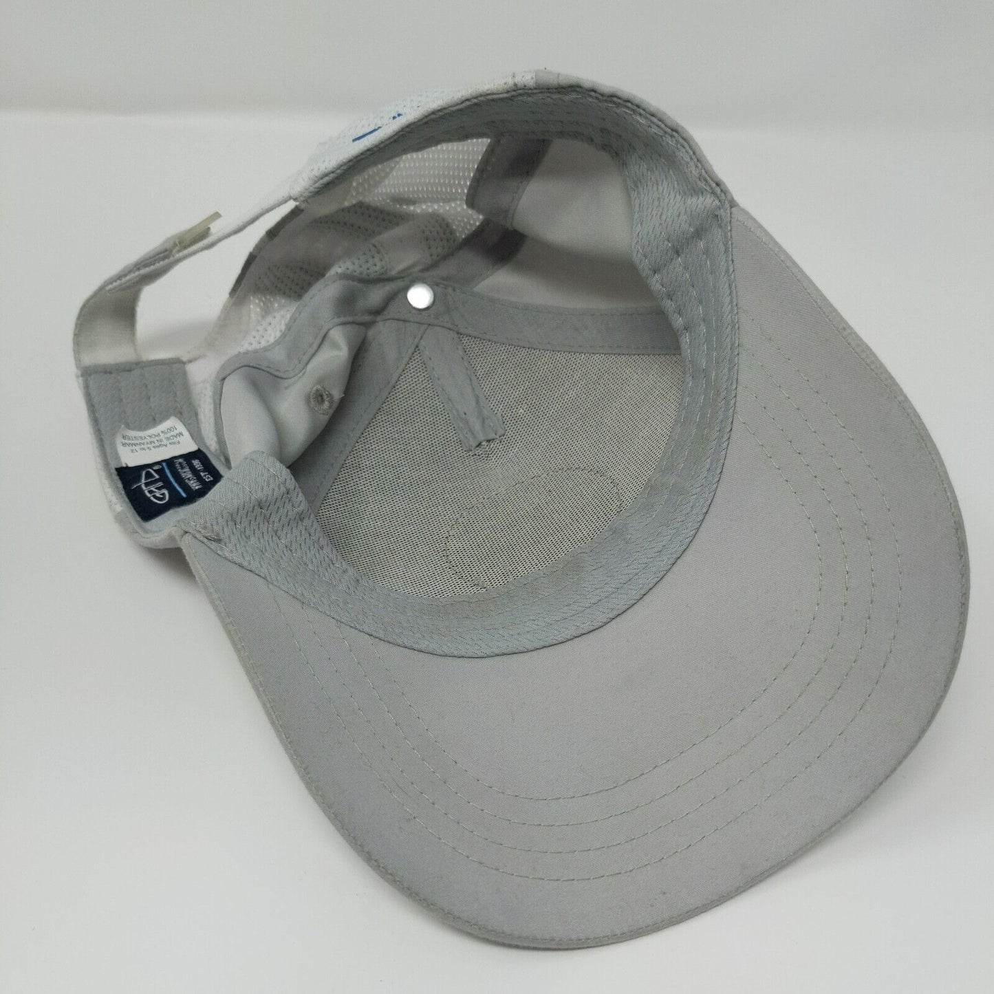PGA Jr. League Kids Strapback Hat Gray Ages 5-12 Adjustable Breathable Garb