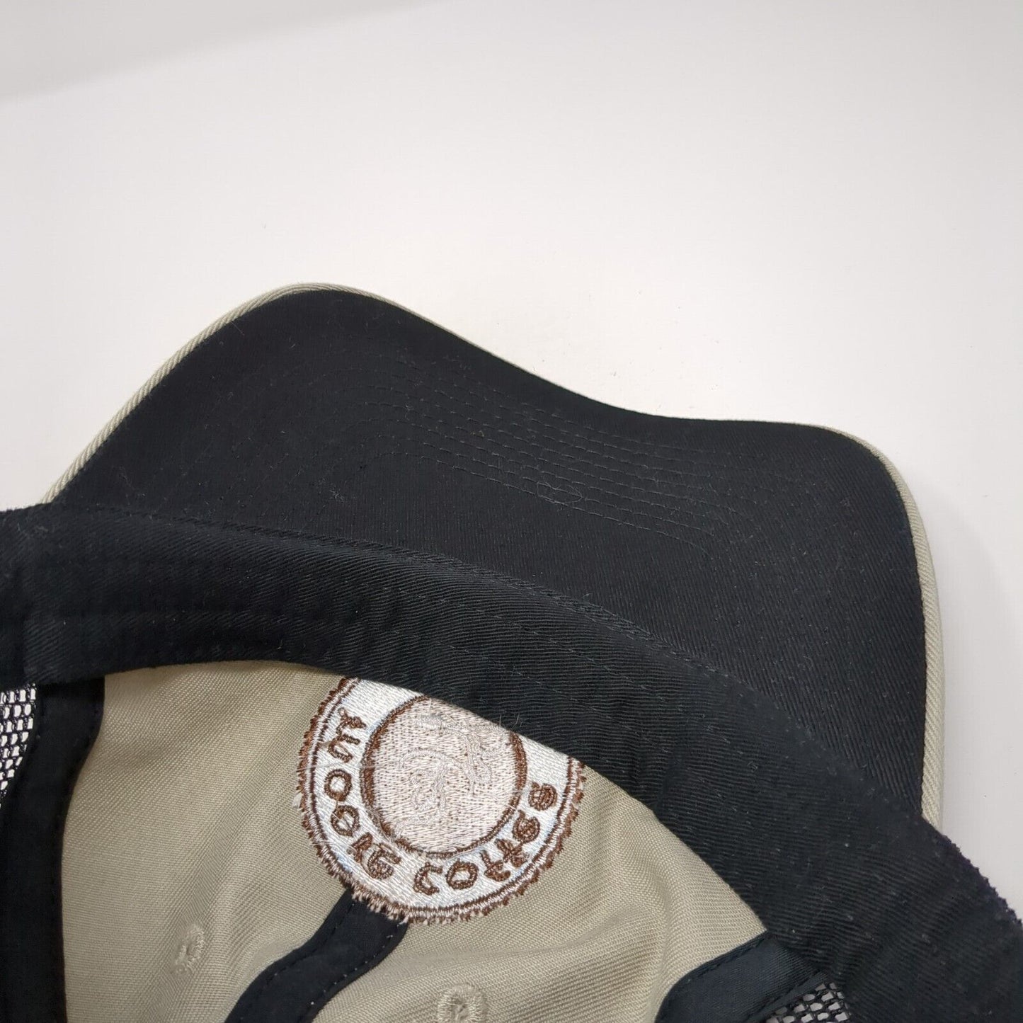 Moore Coffee Seattle Slideback Trucker Hat Tan OS Adjustable AMC Deluxe