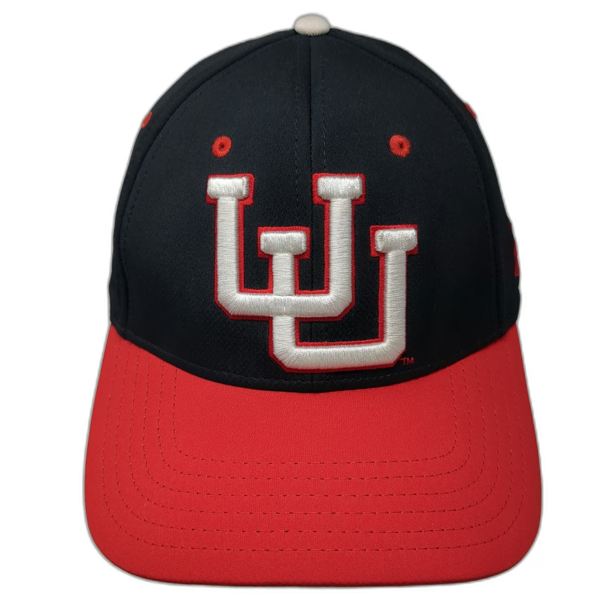 Under Armour Utah Utes NCAA Cap Black Red White XL Stretch Fit Hat Embroidered