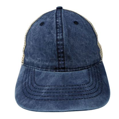 Unbranded Slideback Mesh Back Trucker Hat Blue Cove One Size Blank