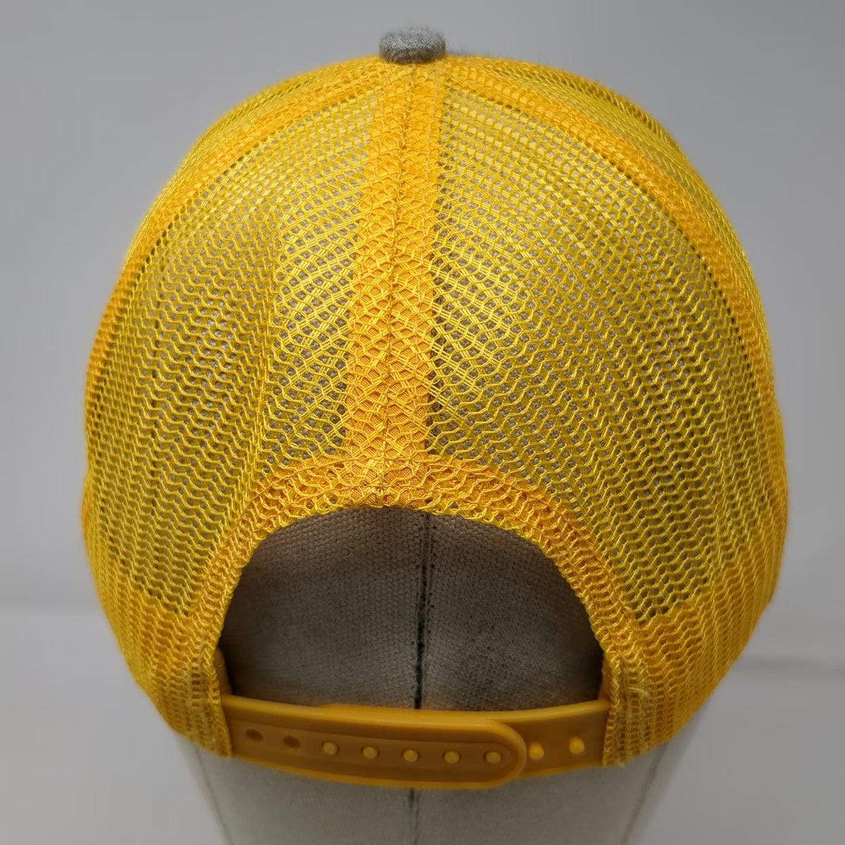 Fahrenheit Trucker Hat Gray Yellow One Size Mesh Back Snapback Rays for Rare Sun
