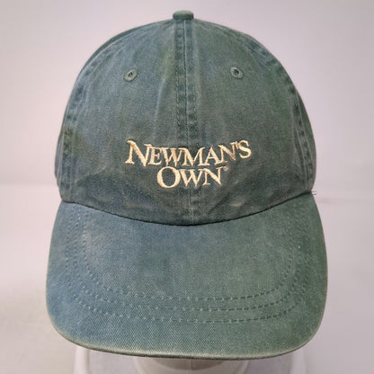 Harvard Square Baseball Cap Green One Size Newman's Own Fine Foods Leather Strap