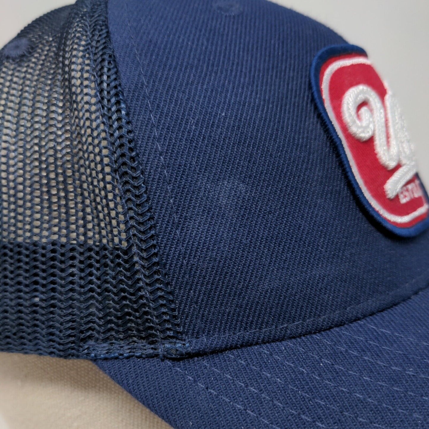 USA Estd. 1776 Snapback Mesh Back Trucker Hat Blue One Size Local Crowns