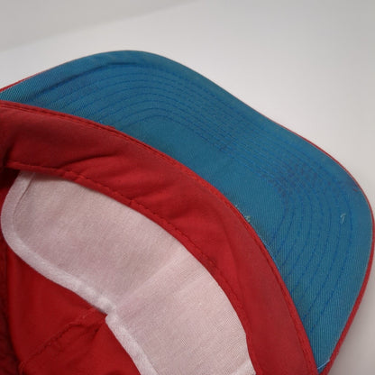 Don't Worry I'll Fix It Snapback Hat Red One Size Adjustable Solid