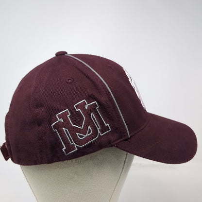 Montana Grizzlies NCAA Russell Cap Red One Size Bear Paw Strapback Athletic Hat